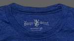 1999 REISSUE - Original BSG Script T-shirt in Royal Blue & White Ink.